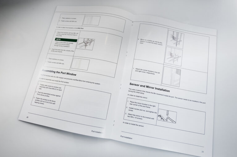 Instrukcja z czytelnymi schematami technicznymi
